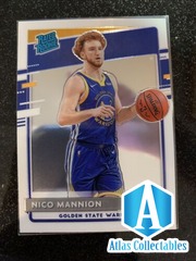 2020-21 Donruss Optic Nico Mannion RC #190 Rated Rookie GS Warriors